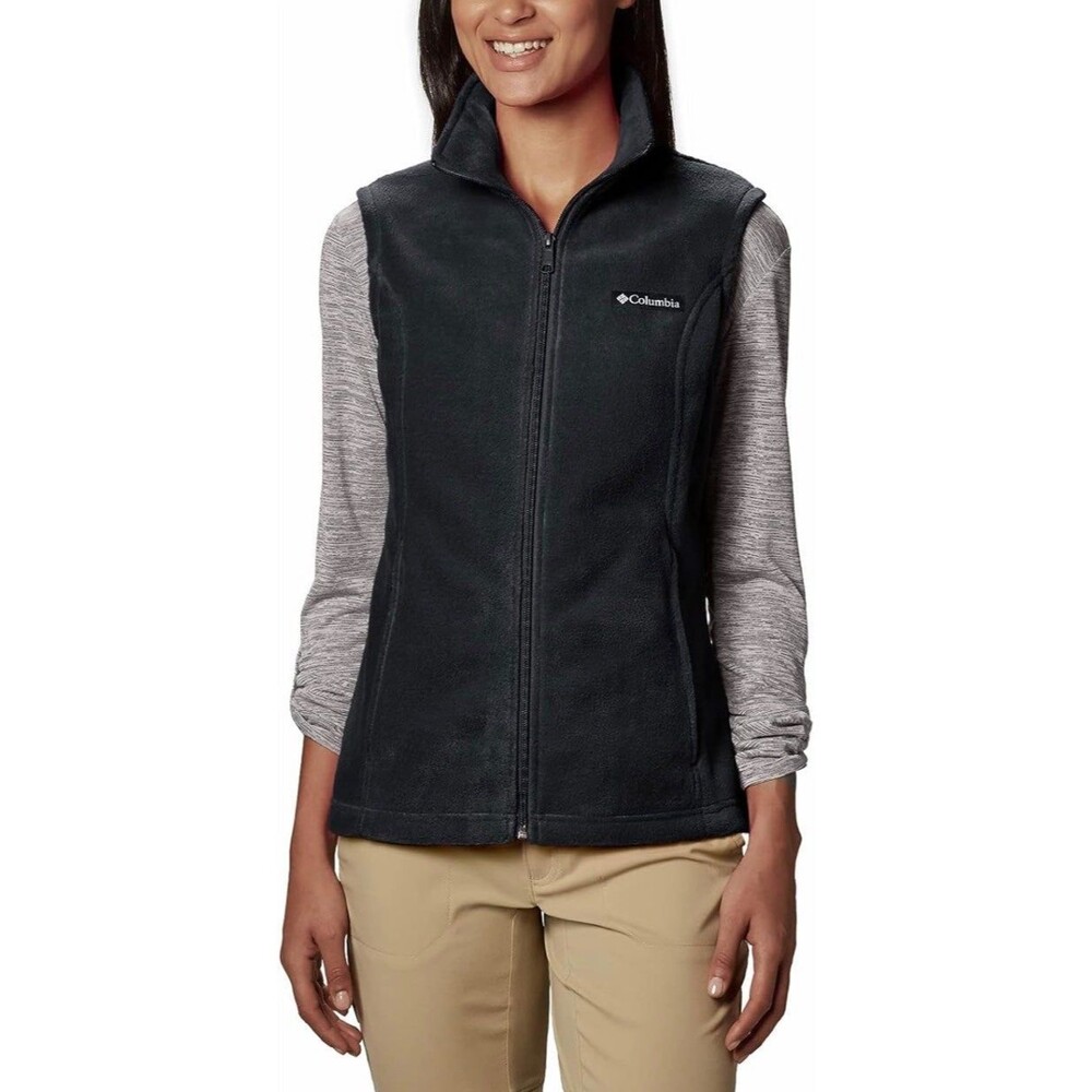 Columbia Women’s Black Benton Springs Fleece Vest NWOT Size Medium - Picture 5 of 6